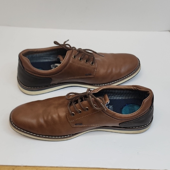 Nunn Bush Brown Leather Lace-Up Oxford Shoes Comfort Gel Size 9.5 main image 4